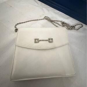 Vintage Rebeca  Sanver  White Chain Clutch